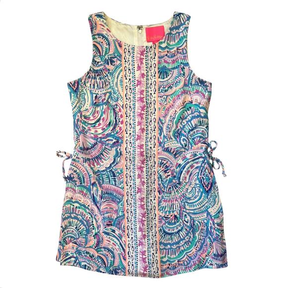 Lilly Pulitzer Donna Romper Dress Skort in Happy as a Clam Print Women's Size 2 - Picture 1 of 6